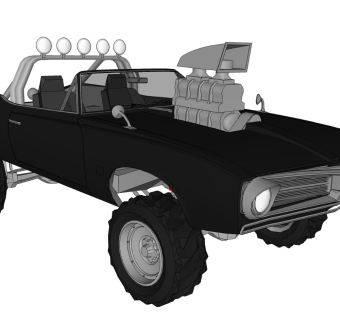 超精细汽车模型 疯狂的麦克斯 stallion convert mad max